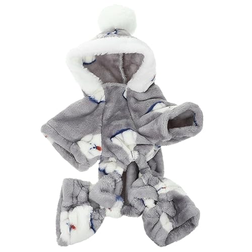 VANZACK Warme Welpekleidung Mäntel Hundekostüme Warmes Welpenkostüm Bequeme Hundekleidung Vlies Hunde Winteroutfit Welpen-Outfits Winterkleidung für Haustiere Welpenkleidung Baumwolle Grau VANZACK Warme Welpekleidung Mäntel Hundekostüme Warmes Welpenkostüm Bequeme Hundekleidung Vlies Hunde Winteroutfit Welpen-Outfits Winterkleidung für Haustiere Welpenkleidung Baumwolle Grau von VANZACK