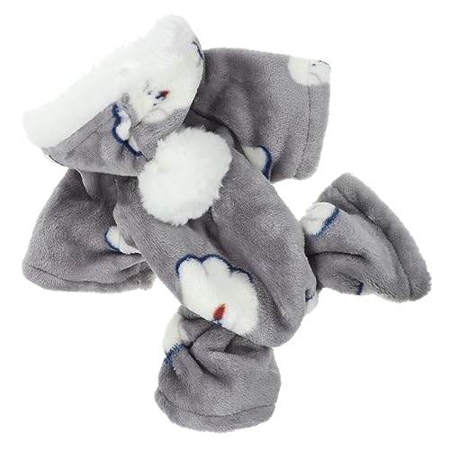 VANZACK Warme Welpekleidung entzückendes Hundekleid Warmer Hundemantel Plüsch kalt Mäntel Warmhaltende Hundekleidung Hunde-Outfits süße hundekleidung warme Welpenkleidung Baumwolle Grau VANZACK Warme Welpekleidung entzückendes Hundekleid Warmer Hundemantel Plüsch kalt Mäntel Warmhaltende Hundekleidung Hunde-Outfits süße hundekleidung warme Welpenkleidung Baumwolle Grau von VANZACK