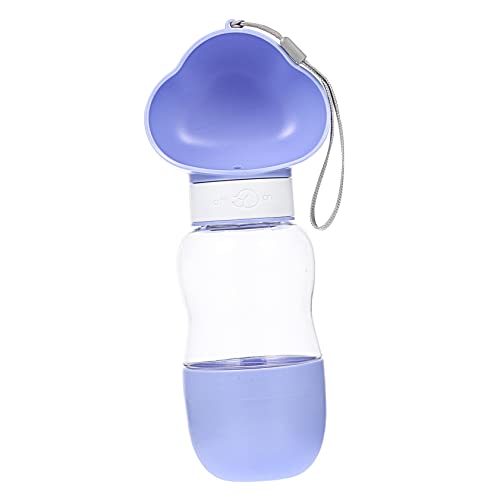 VANZACK Wasserspender für Freien Haustier Wasserflasche mit Futterbehälter Auslaufsicheres Design für Unterwegs für Reisen und Outdoor Aktivitäten von VANZACK