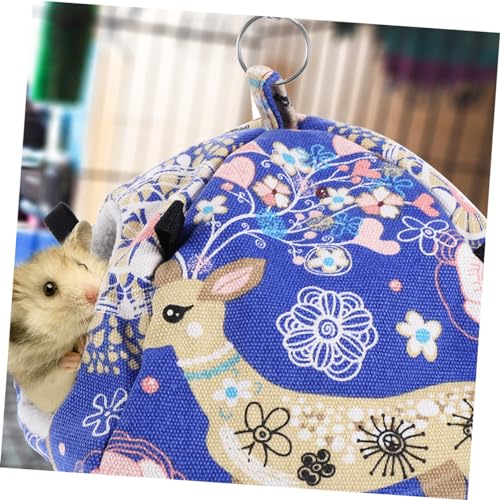 VANZACK Weihnachtlicher Meerschweinchen Hängematte Kuschelnest Wärmeisolierend Waschbar Robustes Kleines Tierversteck Geeignet für Hamster Frettchen Ratten und Andere Kleintiere Einfach von VANZACK