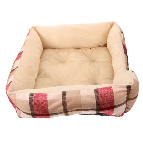 VANZACK Weihnachtliches Katzenschlafhaus aus Baumwolle Warmes Haustierbett für Kleine Hunde und Katzen Gemütliches Winternest Multifunktional als Rückzugsort und Schlafplatz Sicheres VANZACK Weihnachtliches Katzenschlafhaus aus Baumwolle Warmes Haustierbett für Kleine Hunde und Katzen Gemütliches Winternest Multifunktional als Rückzugsort und Schlafplatz Sicheres von VANZACK
