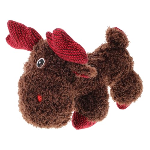VANZACK Weihnachts Rentier Kauspielzeug für Welpen Langlebig für Zahntraining Weihnachtsdeko für Kleine und Mittlere von VANZACK
