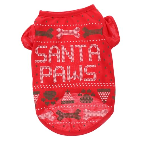 VANZACK Weihnachtskleidung Für Haustiere Rentier Plüsch Kühlmatte Für Hunde Weihnachtspullover Für Hunde Kostüm Dekorationen Hundekleidung Hundeoutfit Hundeanzug Dackel Welpen von VANZACK