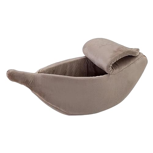 VANZACK Hundebett Katzenbett warme Katzenmatte warme Matte Haustiermatte Couchbett für Welpe Katzenhausbett Haustier warmes Zwinger Katzennest Schlafsofa Bananenbett Haustierbett von VANZACK