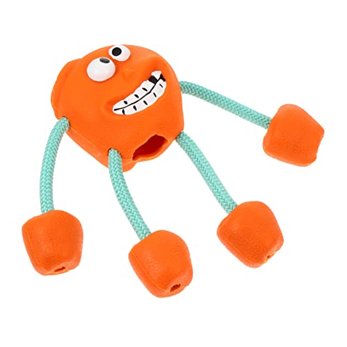 VANZACK Zahnseilekugelspielzeug Ausgestopft Welpen Kauen Beißen Ball Haustier Zäh Anregend Zahnen Kauer Hund Groß Backenzahnspielzeug Reinigen Gummi Orange VANZACK Zahnseilekugelspielzeug Ausgestopft Welpen Kauen Beißen Ball Haustier Zäh Anregend Zahnen Kauer Hund Groß Backenzahnspielzeug Reinigen Gummi Orange von VANZACK