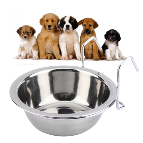 VANZACK Futternapf Für Haustiere Hängende Futter Und Wasserschale Für Vögel Hunde Katzen Kaninchen Rostfrei Und Spülmaschinenfest Für Käfige Und Ställe VANZACK Futternapf Für Haustiere Hängende Futter Und Wasserschale Für Vögel Hunde Katzen Kaninchen Rostfrei Und Spülmaschinenfest Für Käfige Und Ställe von VANZACK