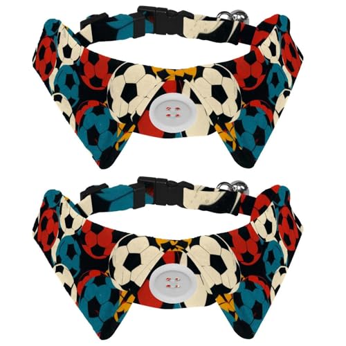 2 Stück Katzen- und Hundefliege Verstellbarer Halsband für Haustiere Bowknot Smoking Formale Nackenband für Jungen Mädchen Welpen Kätzchen Hochzeit Geburtstag - Bunte Fußball Bälle 2 Stück Katzen- und Hundefliege Verstellbarer Halsband für Haustiere Bowknot Smoking Formale Nackenband für Jungen Mädchen Welpen Kätzchen Hochzeit Geburtstag - Bunte Fußball Bälle von VAPOKF