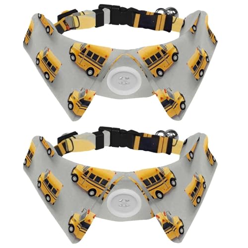 2 Stück Verstellbare Haustier Fliege Fliege Formale Krawatte für Jungen Mädchen Welpen Kätzchen Hochzeit Geburtstag Mini Schulbus 2 Stück Verstellbare Haustier Fliege Fliege Formale Krawatte für Jungen Mädchen Welpen Kätzchen Hochzeit Geburtstag Mini Schulbus von VAPOKF