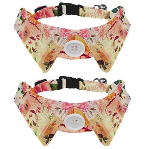 2 x Fliege für Katzen und Hunde, verstellbares Haustierhalsband, Fliege, Smoking, formelle Krawatte für Jungen, Mädchen, Welpen, Kätzchen, Hochzeit, Geburtstag, Aquarell, Vogel, Schmetterling, Blume 2 x Fliege für Katzen und Hunde, verstellbares Haustierhalsband, Fliege, Smoking, formelle Krawatte für Jungen, Mädchen, Welpen, Kätzchen, Hochzeit, Geburtstag, Aquarell, Vogel, Schmetterling, Blume von VAPOKF