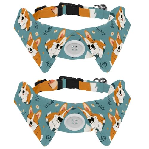 2 x Fliege für Katzen und Hunde, verstellbares Haustierhalsband, Fliege, Smoking, formelle Krawatte für Jungen, Mädchen, Welpen, Kätzchen, Hochzeit, Geburtstag, Happy Corgi Dogs 2 x Fliege für Katzen und Hunde, verstellbares Haustierhalsband, Fliege, Smoking, formelle Krawatte für Jungen, Mädchen, Welpen, Kätzchen, Hochzeit, Geburtstag, Happy Corgi Dogs von VAPOKF