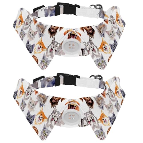 2 x Fliege für Katzen und Hunde, verstellbares Haustierhalsband, Fliege, Smoking, formelle Krawatte für Jungen, Mädchen, Welpen, Kätzchen, Hochzeit, Geburtstag, Katze und Hund, Wildtiere 2 x Fliege für Katzen und Hunde, verstellbares Haustierhalsband, Fliege, Smoking, formelle Krawatte für Jungen, Mädchen, Welpen, Kätzchen, Hochzeit, Geburtstag, Katze und Hund, Wildtiere von VAPOKF