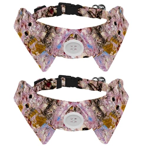 2 x Fliege für Katzen und Hunde, verstellbares Haustierhalsband, Fliege, Smoking, formelle Krawatte für Jungen, Mädchen, Welpen, Kätzchen, Hochzeit, Geburtstag, trockene Herbstblätter, Hintergrund 2 x Fliege für Katzen und Hunde, verstellbares Haustierhalsband, Fliege, Smoking, formelle Krawatte für Jungen, Mädchen, Welpen, Kätzchen, Hochzeit, Geburtstag, trockene Herbstblätter, Hintergrund von VAPOKF