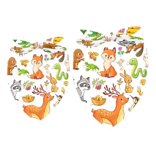 2 x Hundehalstuch, Vogel Säugetier, Mädchen, Jungen, Halstuch, Zubehör für kleine, mittelgroße und große Hunde, Welpen, Katzen, Haustiere von VAPOKF