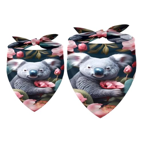 Hundehalstuch, Koala, Baby, Tier, Mädchen, Jungen, Haustier-Lätzchen, Halstuch, waschbar, Halstuch, Zubehör für kleine, mittelgroße und große Hunde, Welpen, Katzen, Haustiere, 2 Stück Hundehalstuch, Koala, Baby, Tier, Mädchen, Jungen, Haustier-Lätzchen, Halstuch, waschbar, Halstuch, Zubehör für kleine, mittelgroße und große Hunde, Welpen, Katzen, Haustiere, 2 Stück von VAPOKF