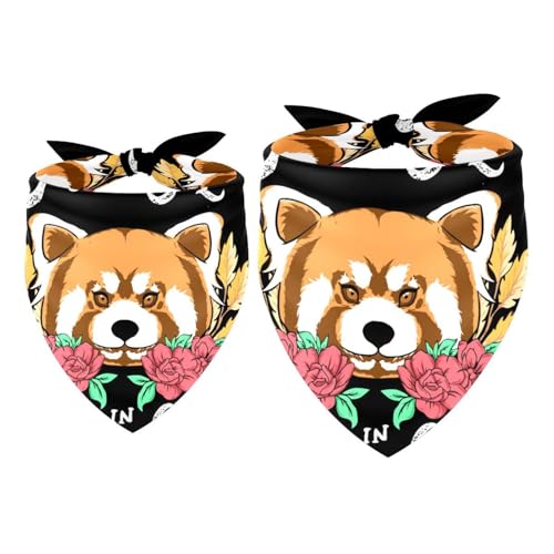 Hundehalstuch, Motiv: Wildbär, Mädchen, Jungen, Halstuch, Zubehör für kleine, mittelgroße und große Hunde, Welpen, Katzen, Haustiere, 2 Stück Hundehalstuch, Motiv: Wildbär, Mädchen, Jungen, Halstuch, Zubehör für kleine, mittelgroße und große Hunde, Welpen, Katzen, Haustiere, 2 Stück von VAPOKF