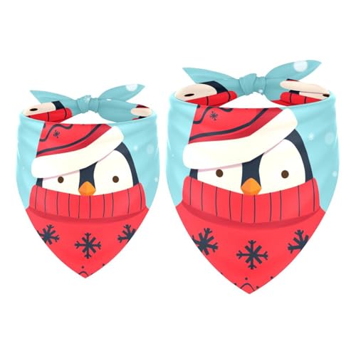 Hundehalstuch, Schlittschuhlaufen, Pinguin in Rot, Pullover, Mütze, Mädchen, Jungen, Lätzchen, Halstuch, Zubehör für kleine, mittelgroße und große Hunde, Welpen, Katzen, Haustiere, 2 Stück Hundehalstuch, Schlittschuhlaufen, Pinguin in Rot, Pullover, Mütze, Mädchen, Jungen, Lätzchen, Halstuch, Zubehör für kleine, mittelgroße und große Hunde, Welpen, Katzen, Haustiere, 2 Stück von VAPOKF