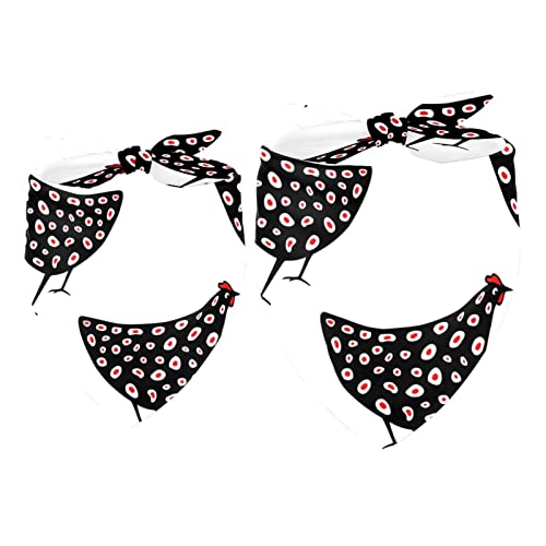 Hundehalstuch, handgezeichnet, schwarz gesprenkelte Hühner, Mädchen, Jungen, Haustier-Lätzchen, Hundeschal, Halstuch, waschbar, Bandanas, Zubehör für kleine, mittelgroße und große Hunde, Welpen, Hundehalstuch, handgezeichnet, schwarz gesprenkelte Hühner, Mädchen, Jungen, Haustier-Lätzchen, Hundeschal, Halstuch, waschbar, Bandanas, Zubehör für kleine, mittelgroße und große Hunde, Welpen, von VAPOKF