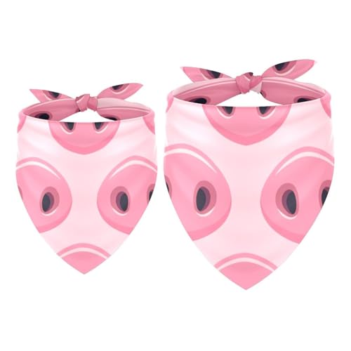 Hundehalstuch, niedliche Schweinennase, für Mädchen, Jungen, Halstuch, Zubehör für kleine, mittelgroße und große Hunde, Welpen, Katzen, Haustiere, 2 Stück Hundehalstuch, niedliche Schweinennase, für Mädchen, Jungen, Halstuch, Zubehör für kleine, mittelgroße und große Hunde, Welpen, Katzen, Haustiere, 2 Stück von VAPOKF