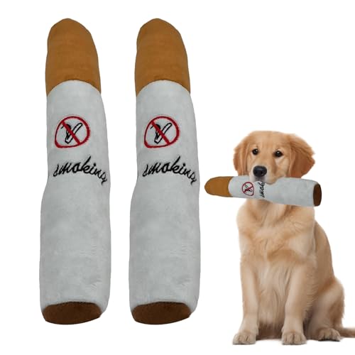VARKAGE 2 Stück Hundespielzeug Zigarette 31Cm, Interaktives Zigaretten Spielzeug Hund mit Soundpapier für Kleine, Mittelgroße und Große Hunde VARKAGE 2 Stück Hundespielzeug Zigarette 31Cm, Interaktives Zigaretten Spielzeug Hund mit Soundpapier für Kleine, Mittelgroße und Große Hunde von VARKAGE
