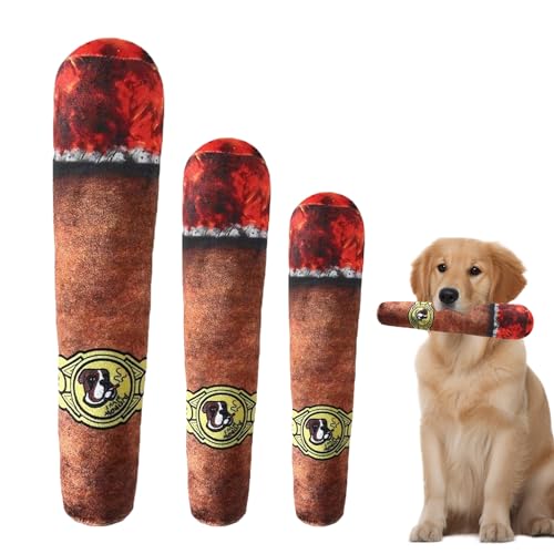 VARKAGE 3 Stücke Hundespielzeug Joint, Quietschend Zigaretten Spielzeug Hund, Interaktives Plüsch Hundespielzeug Zigarettenpackung,Kauknochenspielzeug für Klein, Mittel,Groß Hunde VARKAGE 3 Stücke Hundespielzeug Joint, Quietschend Zigaretten Spielzeug Hund, Interaktives Plüsch Hundespielzeug Zigarettenpackung,Kauknochenspielzeug für Klein, Mittel,Groß Hunde von VARKAGE