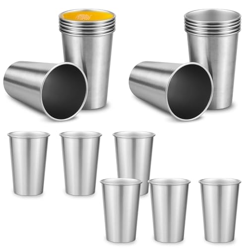 18 Stück Edelstahl Becher,500ml Edelstahlbecher für Kinder,Stapelbare Metallbecher Ohne Griff,Wiederverwendbare Camping Becher,Vielseitige Bierbecher für Zuhause,Partys,Reisen und Outdoor 18 Stück Edelstahl Becher,500ml Edelstahlbecher für Kinder,Stapelbare Metallbecher Ohne Griff,Wiederverwendbare Camping Becher,Vielseitige Bierbecher für Zuhause,Partys,Reisen und Outdoor von VAVPUP