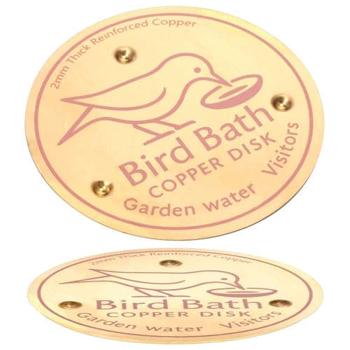 2 Stück Vogeltränke Kupferscheiben, 0,8 mm,Wetterbeständig Reinigungsscheibe mit Dreipunkt-Unterstützung,Universelle Wasserreinigungsscheiben für Springbrunnen im Freien für alle Jahreszeiten(Stil 3) 2 Stück Vogeltränke Kupferscheiben, 0,8 mm,Wetterbeständig Reinigungsscheibe mit Dreipunkt-Unterstützung,Universelle Wasserreinigungsscheiben für Springbrunnen im Freien für alle Jahreszeiten(Stil 3) von VAVPUP