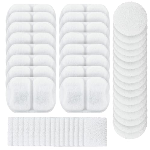 48 Stück Katzenbrunnen Filte,Dreifaches Filtersystem,Sicherer Geruchlos Trinkbrunnen Katzen Ersatzfilter,Effizienter Ersatzfilter mit Kohlefilter für 7 l/135 oz Große Katzentrinkbrunnen(weiß,48pcs) 48 Stück Katzenbrunnen Filte,Dreifaches Filtersystem,Sicherer Geruchlos Trinkbrunnen Katzen Ersatzfilter,Effizienter Ersatzfilter mit Kohlefilter für 7 l/135 oz Große Katzentrinkbrunnen(weiß,48pcs) von VAVPUP