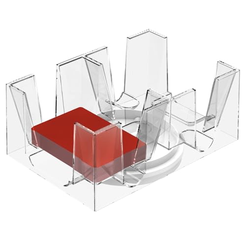 Drehbares Kartendeck Tablett,Stabiles Papptablett,Transparente Kartenhalterplatte zur übersichtlichen Aufbewahrung,Pokerständer Aus Kunststoff,Geeignet zur Aufbewahrung von Poker und Karten Drehbares Kartendeck Tablett,Stabiles Papptablett,Transparente Kartenhalterplatte zur übersichtlichen Aufbewahrung,Pokerständer Aus Kunststoff,Geeignet zur Aufbewahrung von Poker und Karten von VAVPUP