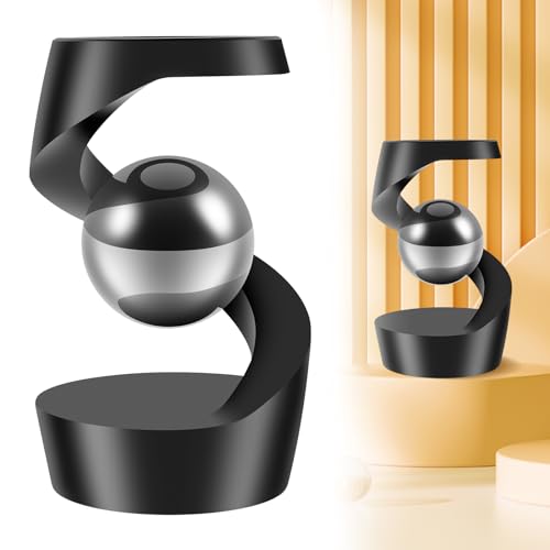 VAVPUP Desk Toys Kreatives rotierendes Schreibtisch Spielzeug tragbares Spinninghandspielzeug dekorativer Schreibtisch Spinnspielzeug Metall Levitation Ball Schreibtisch für Erwachsene Kinder von VAVPUP