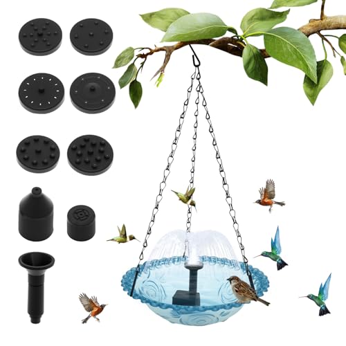 Vogeltränke Hängend,Solar Vogeltränke mit Springbrunnen für den Außenbereich,Metallkettenhaken,KolibriFutterspender,Wasserfutterstation,Wildtierlocker,Hängend Dekoration für Garten,Hof und Terrasse Vogeltränke Hängend,Solar Vogeltränke mit Springbrunnen für den Außenbereich,Metallkettenhaken,KolibriFutterspender,Wasserfutterstation,Wildtierlocker,Hängend Dekoration für Garten,Hof und Terrasse von VAVPUP
