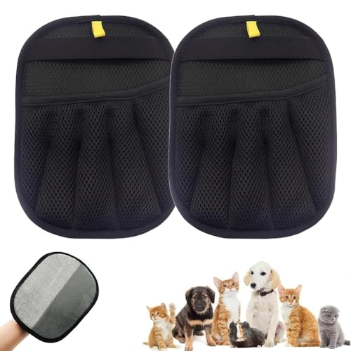 VAWSVOCS Verbesserte Verbesserte Pet Hair Remover Gloves, Sichere Zweiwege-Elektrostatik-Technologie, Fünf-Finger-Anti-Rutsch, sicher und hautfreundlich, ohne das Haar zu beschädigen VAWSVOCS Verbesserte Verbesserte Pet Hair Remover Gloves, Sichere Zweiwege-Elektrostatik-Technologie, Fünf-Finger-Anti-Rutsch, sicher und hautfreundlich, ohne das Haar zu beschädigen von VAWSVOCS