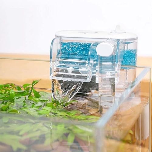 VAYINATO PetzLifeworld Nepall Mini Nano Transparenter Filter zum Aufhängen für kleine Aquarien und Schüssel, 2,5 W, 250 l/h von VAYINATO