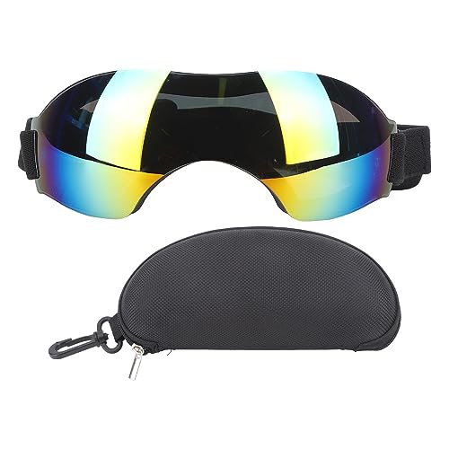 VBESTLIFE Hundesonnenbrille, Winddicht Sanddicht UV Schutz PC Haustierbrille mit Verstellbarem Riemen für Hunde und Katzen (Rot) von VBESTLIFE