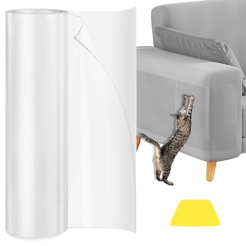 Kratzfolie Katzen Selbstklebend 40cm x 3m, Katzen Kratzschutz Sofa Transparent Kratzschutzfolie Couch Kratzschutz Katze Katzenfür Möbel Couch Tür Wand Kratzabwehr Kratzfolie Katzen Selbstklebend 40cm x 3m, Katzen Kratzschutz Sofa Transparent Kratzschutzfolie Couch Kratzschutz Katze Katzenfür Möbel Couch Tür Wand Kratzabwehr von VCANIVR