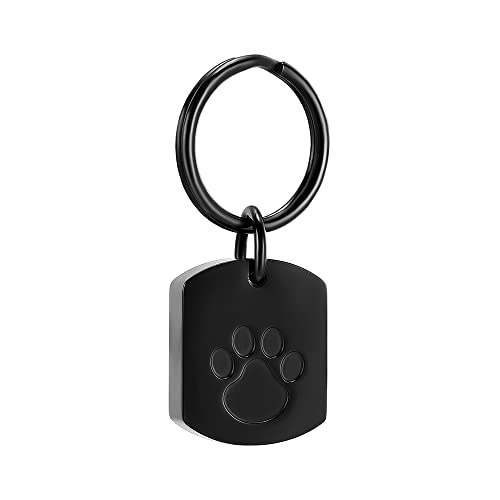 VCCWYQK Urnen Schlüsselanhänger, Hundepfoten-Druck, Edelstahl, Erkennungsmarke, Andenken-Anhänger für Haustiere, Katzen, Hunde Asche VCCWYQK Urnen Schlüsselanhänger, Hundepfoten-Druck, Edelstahl, Erkennungsmarke, Andenken-Anhänger für Haustiere, Katzen, Hunde Asche von VCCWYQK