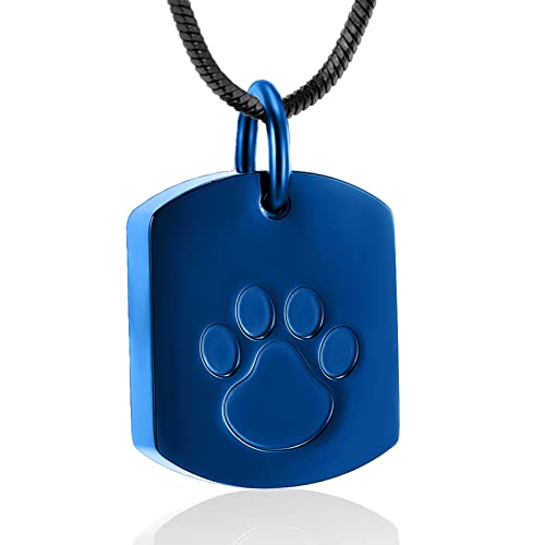 VCCWYQK Urnen-Halskette für Asche für Haustiere, Gedenk-Anhänger, Aschehalter, Andenken, Schmuck für Asche für Hund und Katze, Gedenkgeschenke (F) von VCCWYQK