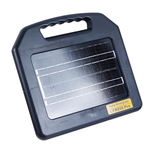 Elektrozaun, Elektrischer Solarzaun for Vieh, 48 km, Diebstahlschutz, Hochspannungsimpuls-Controller for Tiere, Viehzäune, landwirtschaftliche Geräte Einsatz in Haushalt und Garten von VCHICS