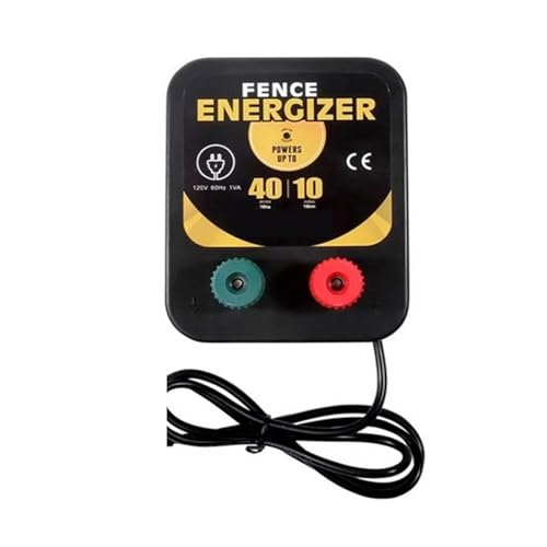 VCHICS Elektrozaun, 10/20 km Elektrozaunrät Vieh Hochspannungsimpulsregler Wasserdichter Elektrozaun for flülfarmtiere Einsatz in Haushalt und Garten(10km) von VCHICS