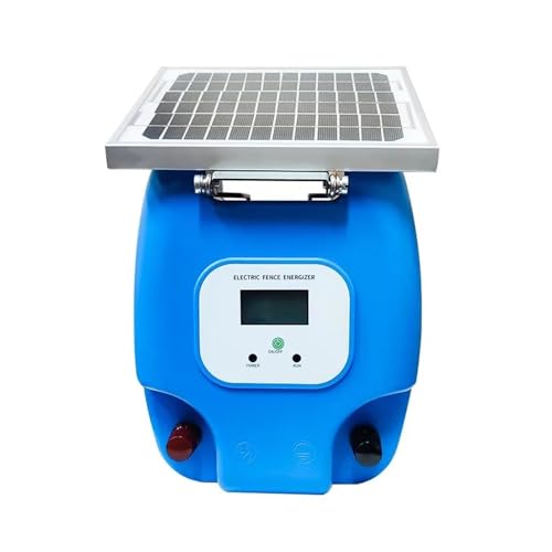 VCHICS Elektrozaun, Elektrisches Zaun- von Waterproof High Effenicy Solar Electric Zaun Ladegerät Maximum EnergyFarm und Weidenutzung Einsatz in Haushalt und Garten von VCHICS
