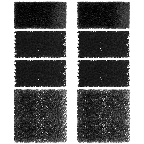 VCRAZE Ersatz-Aquarium-Filterschwamm, Aquarium-Filter-Ersatzteile, einschließlich 2 x grober Schwamm, 2 x feiner Schwamm und 4 x kohlensäurehaltiger Schwamm VCRAZE Ersatz-Aquarium-Filterschwamm, Aquarium-Filter-Ersatzteile, einschließlich 2 x grober Schwamm, 2 x feiner Schwamm und 4 x kohlensäurehaltiger Schwamm von VCRAZE