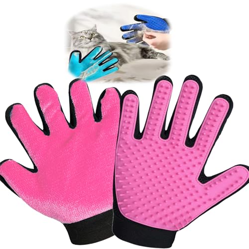 VCZONE 2 in 1 Katzenpflege-Handschuh, doppelseitige Verwendung Tierhaarentferner Handschuh, 1 Seite ist sanfte Fellpflege für Hunde, Katzen, die andere ist effektiver Haarentferner für Möbel, Kleidung VCZONE 2 in 1 Katzenpflege-Handschuh, doppelseitige Verwendung Tierhaarentferner Handschuh, 1 Seite ist sanfte Fellpflege für Hunde, Katzen, die andere ist effektiver Haarentferner für Möbel, Kleidung von VCZONE