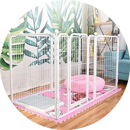 VDLLQYN, Hundekäfig, faltbar, for den Innenbereich, freier Aufbau, Hundezaun, mittelgroßer Kleiner Hundekäfig, leicht zu reinigen ，Hundekiste(White,86x43x60cm) von VDLLQYN