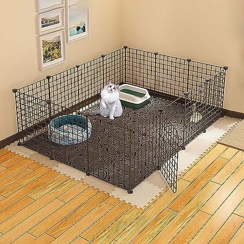 VDLLQYN, Kleintiergehege, Katzenkäfige, Hundekäfige for drinnen und draußen, DIY-Haustierzaun aus Metall, for Welpen, Kaninchen, Kätzchen, Hamster, Meerschweinchen, Schildkröten, Igel ,Hundekiste(144x VDLLQYN, Kleintiergehege, Katzenkäfige, Hundekäfige for drinnen und draußen, DIY-Haustierzaun aus Metall, for Welpen, Kaninchen, Kätzchen, Hamster, Meerschweinchen, Schildkröten, Igel ,Hundekiste(144x von VDLLQYN