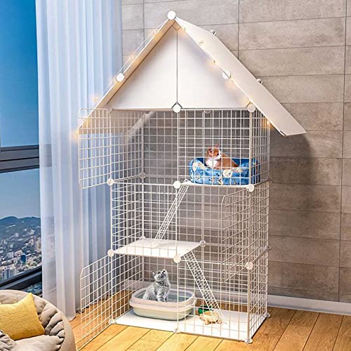VDLLQYN, for kleine Hunde, Katzen-Außengehege, abnehmbare Zwinger aus Metalldraht, Katzenhängematte, Haustierkäfig, Haustierkiste – Übungsort, ideal für ，Hundekiste von VDLLQYN