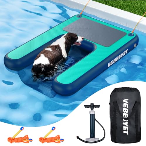 VEBESYET 150x100x15cm Aufblasbare Hunderampe Wasserrampe, Aufblasbar Dog Ramp Schwimmdock Plattform für Hunde bis zu 100 kg, für Pool, See, Strand,Ozean VEBESYET 150x100x15cm Aufblasbare Hunderampe Wasserrampe, Aufblasbar Dog Ramp Schwimmdock Plattform für Hunde bis zu 100 kg, für Pool, See, Strand,Ozean von VEBESYET