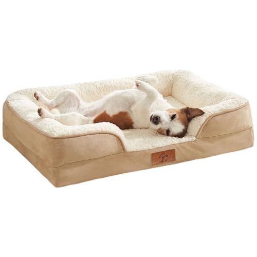 VEEL PET Hundebett mit orthopädischem zertifiziertem Memory-Schaum | Dog Bed Sofa abnehmbar kühlend atmungsaktiv | für große, mittlere und kleine Hunde | wasserdichter Bezug XXL VEEL PET Hundebett mit orthopädischem zertifiziertem Memory-Schaum | Dog Bed Sofa abnehmbar kühlend atmungsaktiv | für große, mittlere und kleine Hunde | wasserdichter Bezug XXL von VEEL PET