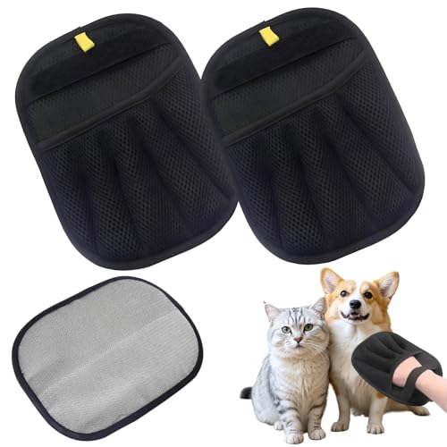 VEGCOO 1 Stück Haarentfernungs Handschuh für Hunde und Katzen Fünf Finger Design zur Entfernung von Tierhaaren und Unterfell Tierpflege Handschuh Wiederverwendbar für Alle Felltypen VEGCOO 1 Stück Haarentfernungs Handschuh für Hunde und Katzen Fünf Finger Design zur Entfernung von Tierhaaren und Unterfell Tierpflege Handschuh Wiederverwendbar für Alle Felltypen von VEGCOO