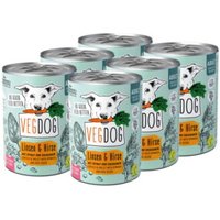 VEGDOG Nassfutter Adult Linsen & Hirse Vorteilspack 6x400 g VEGDOG Nassfutter Adult Linsen & Hirse Vorteilspack 6x400 g von VEGDOG