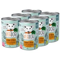 VEGDOG Nassfutter Adult Linsen & Hirse Vorteilspack 6x400 g VEGDOG Nassfutter Adult Linsen & Hirse Vorteilspack 6x400 g von VEGDOG
