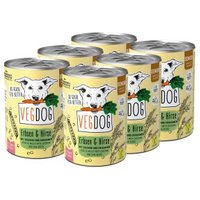 VEGDOG Nassfutter Senior Erbsen & Hirse Vorteilspack 6x400 g VEGDOG Nassfutter Senior Erbsen & Hirse Vorteilspack 6x400 g von VEGDOG